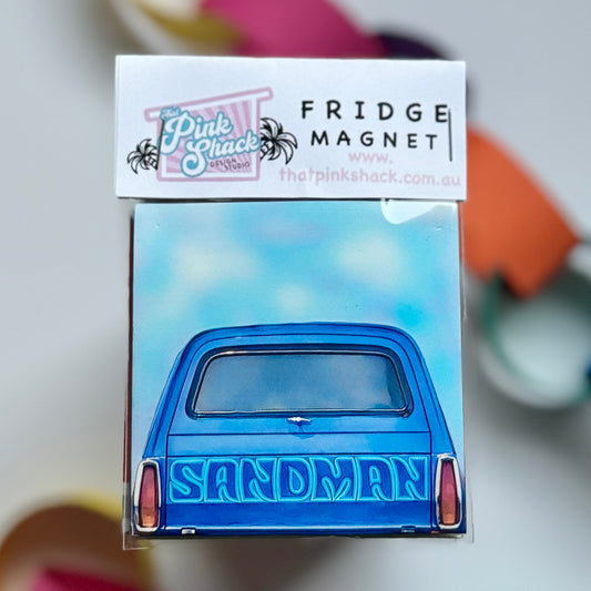 Fridge Magnet - Sandman Panelvan - Blue