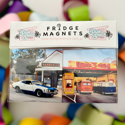 Fridge Magnet Twin Set - Hamburger Joint/Dromana Drive In