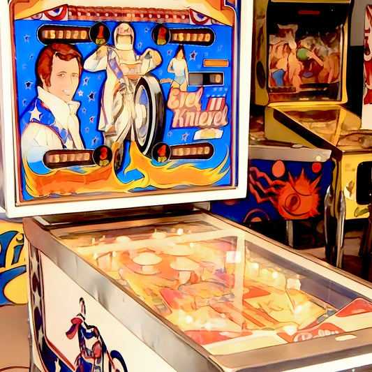 Classic evil knievel pinball machine