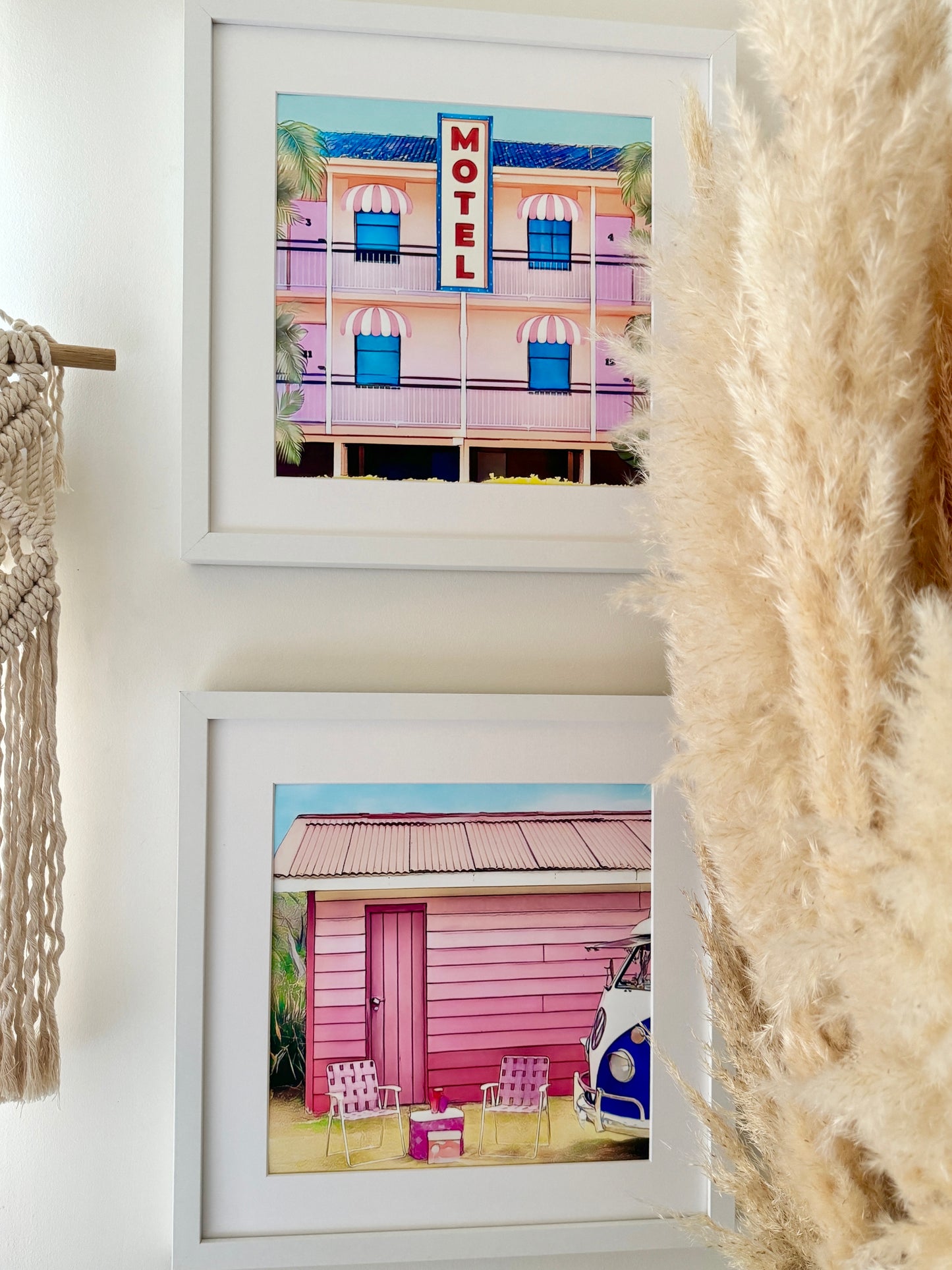 Pink Boatshed - Print