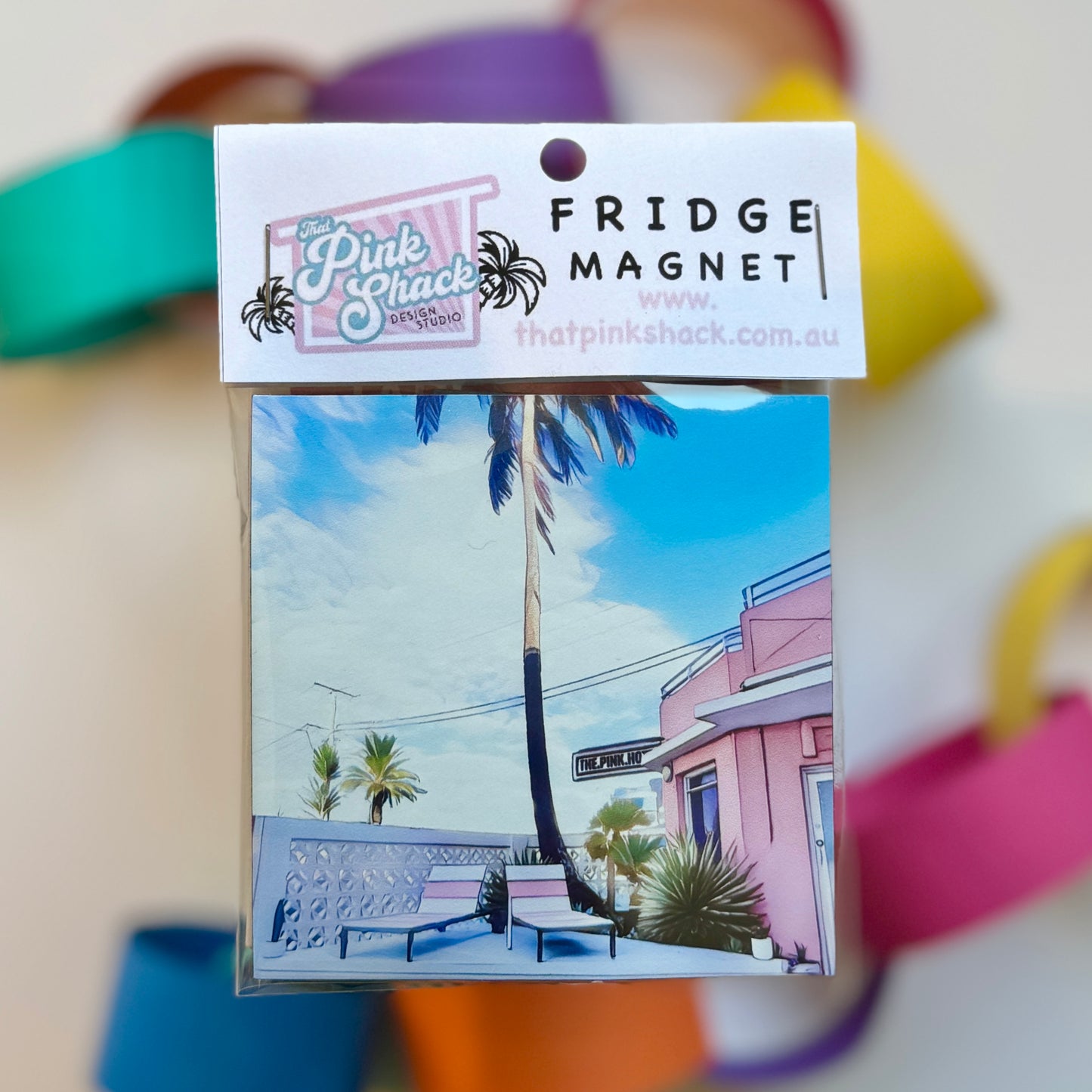 Fridge Magnet - The Pink Hotel