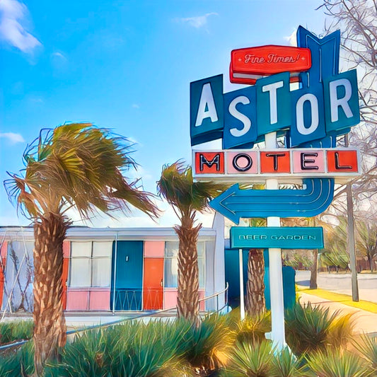 Astor motel print on quality paper