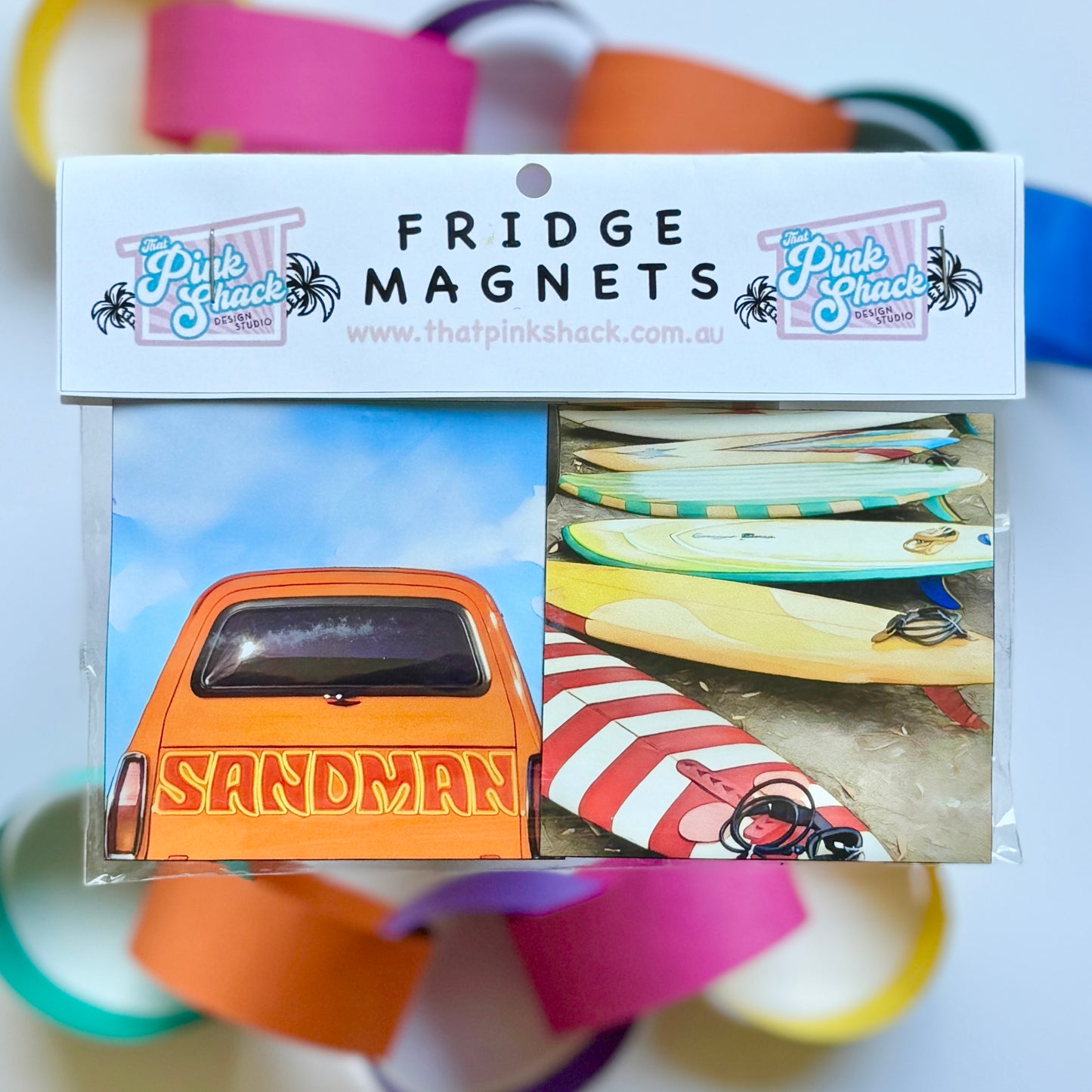 Fridge Magnet Twin Set - Sandman/Vintage Surf