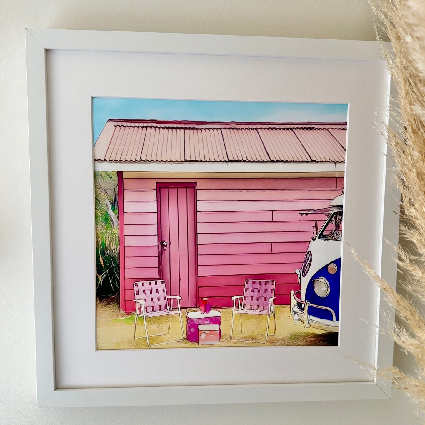 Pink Boatshed - Print