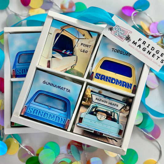 Fridge Magnet Gift Pack - Victoria Surf spots- Classic car